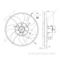 Ventilateur de radiateur de pièces détachées pour CHEVROLET OPEL